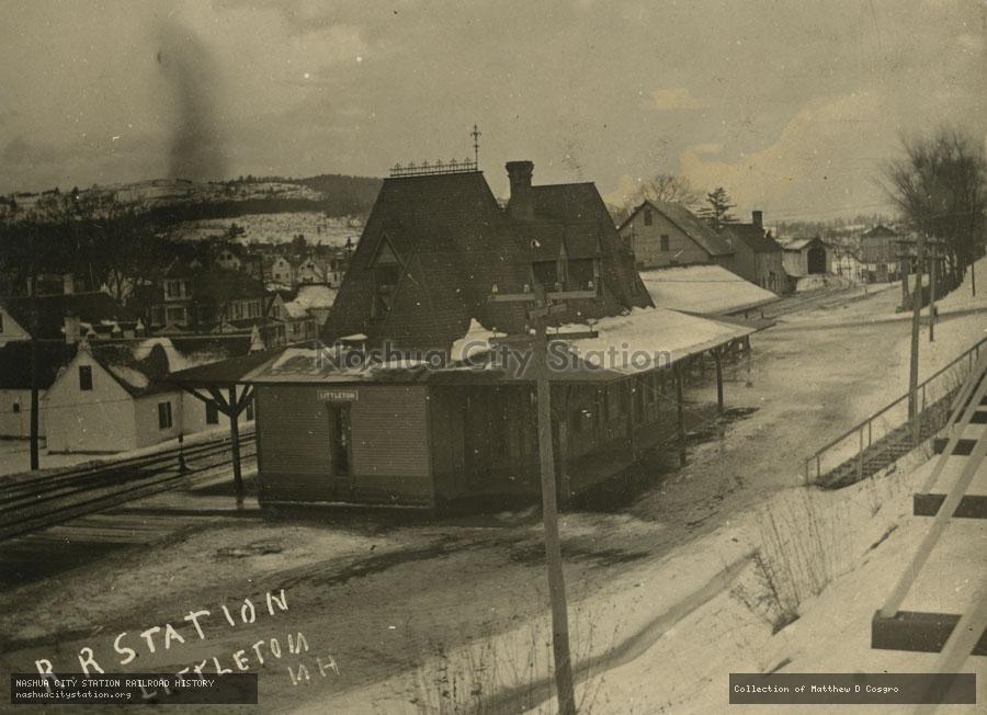 Postcard: Railroad Station, Littleton, New Hampshire